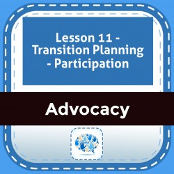 Lesson 11 - Transition Planning - Participation